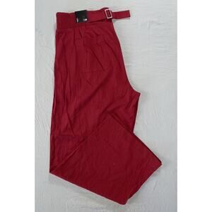 Torrid Wide Leg Stretch Hallis High-Rise Pant in Rhubarb. Women's 12R, NWT!!